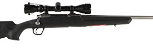 Savage Arms 57289 Axis XP 6.5 Creedmoor 4+1 22", Matte Stainless Barrel/Rec, Black Synthetic Stock, Includes Weaver 3-9x40mm Scope