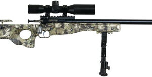 Crickett KSA2151 CPR Complete Package 22 LR Caliber with 1rd Capacity, 16.12" Barrel, Blued Metal Finish & Fixed with Adjustable Cheekpiece Kryptek Camo Stock Right Hand