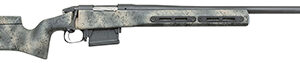 Bergara Rifles BPR2265PRCF Premier Ridgeback 6.5 PRC 7+1 26" Medium Palma Taper Barrel, Graphite Black Cerakote Steel Receiver, Woodland Camo Adjustable Cheekpiece Grayboe Ridgeback Stock, Right Hand