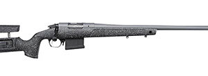 Bergara Rifles BPR20300PRCM Premier HMR Pro 300 PRC 5+1 26" Threaded Barrel, Tactical Gray Cerakote, Black with Gray Fleck Stock