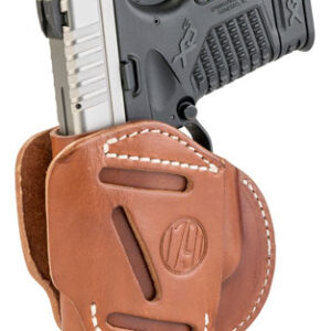 1791 Gunleather 3WH4CBRA 3-Way  IWB/OWB Size 04 Classic Brown Leather Belt Loop Fits Walther PPS Fits Taurus G2C Fits Springfield XD/XDS Ambidextrous Hand