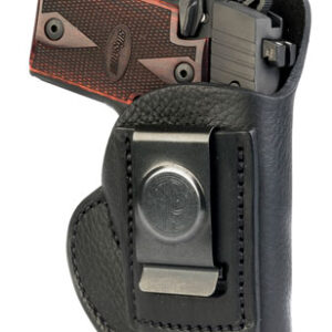 1791 Gunleather SCH1NSBL SCH  IWB Size 01 Night Sky Black Leather Belt Clip/Ruger LCP/Sig P938/Walther PPK Left Hand