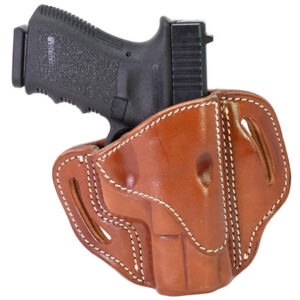 1791 Gunleather BH21CBRR BH2.1  OWB Size 2.1 Classic Brown Leather Belt Slide Compatible w/Glock 17/S&W M&P Shield/Springfield XD Right Hand