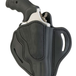 1791 Gunleather RVH3SBLR RVH3  OWB Size 03 Stealth Black Leather Belt Slide/S&W Governor Right Hand