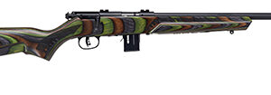 Savage Arms 96636 93R17 Minimalist 17 HMR Caliber with 10+1 Capacity, 18" Barrel, Matte Black Metal Finish & Boyd's Minimalist Green Laminate Stock Right Hand (Full Size)