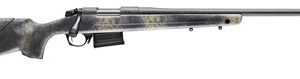 Bergara Rifles B14SM659 B-14 Wilderness Terrain 6.5 PRC 3+1 24" Threaded, Sniper Gray Cerakote Barrel/Rec, Adj. Cheek Piece SoftTouch Woodland Camo Stock with Mini-Chassis, Omni Muzzle Brake
