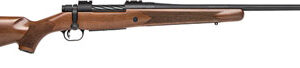 Mossberg 28132 Patriot  300 Win Mag 3+1 24" Threaded/Fluted Barrel w/Recessed Match Crown, Matte Blued Metal Finish, Spiral-Fluted Bolt, Walnut Stock, Drop Box Magazine, Adjustable LBA Trigger