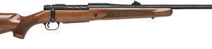 Mossberg 28121 Patriot  300 Win Mag Caliber with 3+1 Capacity, 24" Fluted Barrel, Matte Blued Metal Finish, Walnut Stock & Adjustable Fiber Optic Sights Right Hand (Full Size)