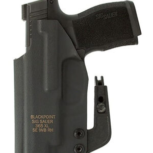 Sig Sauer HOL365XLAPXLH Tactical  IWB Black Polymer Belt Clip Fits Sig P365XL Left Hand