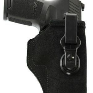 Galco TUC600B Tuck-N-Go 2.0 IWB Black Leather Compatible w/ Sig P365/P365 SAS/Glock 42 UniClip/Stealth Clip Mount Ambidextrous