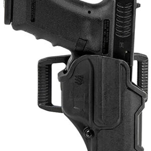 Blackhawk 410703BKR T-Series L2C Non-Light Bearing OWB Black Polymer Belt Slide Fits Colt 1911 w/wo Rail Right Hand