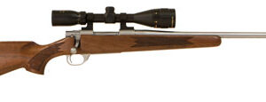 Howa HWH65CTS M1500 Standard Hunter 6.5 Creedmoor 5+1 22" Stainless Steel Threaded Barrel, Stainless Steel Receiver, Fixed Walnut Stock, *Scope Not Included*