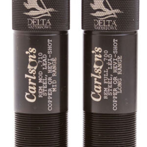 Carlson's Choke Tubes 07260 Delta Waterfowl  Remington 12 Gauge Mid-Range Long Range Knurled 17-4 Stainless Steel