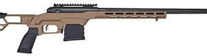 Savage Arms 57696 110 Precision 6.5 Creedmoor 10+1 24", Matte Black Rec/Barrel, Flat Dark Earth Cerakote MDT LSS XL Chassis, Polymer Grip, Left Hand