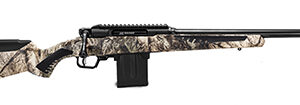 Savage Arms 57660 Impulse Predator 6.5 Creedmoor 10+1 Matte Black 20" Threaded Barrel/Rec, Mossy Oak Terra Gila Fixed AccuStock with AccuFit, Includes Detachable Box Mag