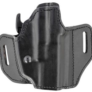 Bianchi 52831 Allusion Assent Pro-Fit OWB Size 13b Black Leather Belt Slide Compatible w/Glock 19/Ruger Security-9/FN FNS Belt Up to 1.50" Wide Right Hand