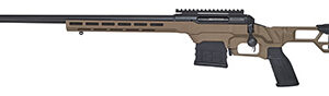 Savage Arms 57700 110 Precision 6.5 PRC 7+1 24", Matte Black Rec/Barrel, Flat Dark Earth Cerakote MDT LSS XL Chassis, Polymer Grip, Left Hand