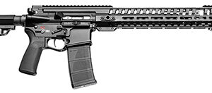 Patriot Ordnance Factory 01148 P415 *CA Compliant 5.56x45mm NATO 10+1 16.50" Chrome Moly Barrel Black Hard Coat Anodized Receiver, 6 Position MFT Black Stock & Black Polymer Grip Ambidextrous
