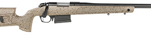 Bergara Rifles B14S351C B-14 HMR 308 Win 5+1 20" Graphite Black Cerakote Barrel, Black Speckled Brown Molded w/Mini-Chassis, Adjustable LOP & Cheek Piece Stock, Right Hand