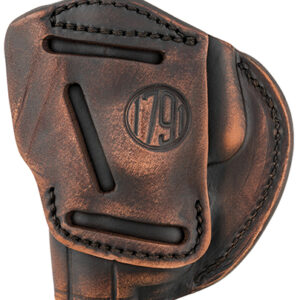 1791 Gunleather 4WH5VTGR 4-Way  IWB/OWB Size 05 Vintage Leather Belt Clip Compatible w/Glock 17/Springfield XD/S&W M&P/HK VP9 Right Hand