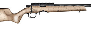 Christensen Arms 8011201300 Ranger  22 WMR 9+1 18" Carbon Fiber/Threaded Barrel, Black Anodized Finish, Tan with Black Webbing Stock