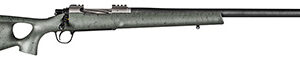 Christensen Arms CA10269815322 Summit TI  Full Size 28 Nosler 3+1, 26" Natural Titanium Steel Threaded Barrel, Natural Titanium Aluminum Receiver, Green w/Black Webbing Fixed Thumbhole Stock