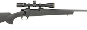 Howa HGP265B M1500 Gamepro Gen2 6.5 Creedmoor 5+1 22" Threaded Barrel, Blued Metal Finish, Black Fixed Hogue Pillar-Bedded Overmolded Stock, Includes 4-12x40mm Scope