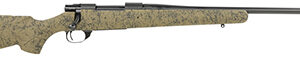 Howa HHS43163 M1500 HS Precision 308 Win 5+1 22" Threaded Barrel, Black Metal Finish, Green with Black Webbing Fixed HS Precision Stock