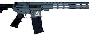 Great Lakes Firearms GL15223SSBLU AR-15  223 Wylde 30+1 16" Stainless Barrel, Blue Titanium Cerakote Receiver, Full Picatinny Rail,  Black Collapsible Stock, Polymer Grip