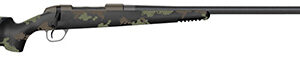 Fierce Firearms FCR300PRC24TF Carbon Rage  Full Size 300 PRC 3+1 24" Black C3 Carbon Fiber Barrel, Tungsten Gray Cerakote Titanium Receiver, Forest Green Fixed Fierce Tech C3 Stock, Right Hand