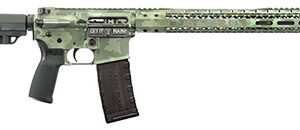 Black Rain Ordnance  Spec15  5.56x45mm NATO 16" 30+1, Jungle Camo Cerakote, Black MFT Minimalist Stock & Grip