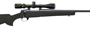 Howa HGP2270B M1500 Hogue 270 Win 5+1 22" Barrel, Blued Steel Receiver, Black Hogue OverMolded Synthetic Stock Includes Nikko Stirling GamePro 4-12x40mm Scope