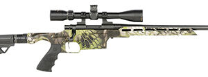 Howa HMXL223KAC M1500 Mini Excel Lite 223 Rem 20" TB 5+1, Kryptek Altitude HTI Excl Lite Chassis, Black Folding Stock