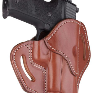 1791 Gunleather ORBH23CBRR BH2.3 Optic Ready OWB Size 2.3 Classic Brown Leather Belt Slide Compatible w/Glock 17/20/21/22/31/34/35/40/41/Sig Sauer P220/P226  Right Hand