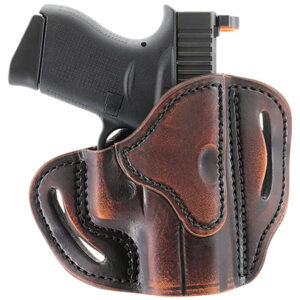 1791 Gunleather ORBHCVTGR BHC Optic Ready OWB Compact Vintage Leather Belt Slide Compatible w/Glock 43/Sig P365 Right Hand