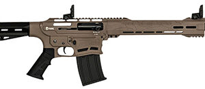 Citadel CBOSS2512FDE Boss25  12 Gauge Semi-Auto 3" 5+1 18.75" Black Steel Threaded Barrel, Flat Dark Earth Picatinny Rail Aluminum Receiver, Picatinny Handguards, Black Adj Cheek Riser Synthetic Stock