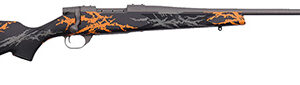 Weatherby VYH223RR2B Vanguard Compact Hunter 223 Rem 5+1 20", Tungsten Gray Barrel/Rec, Black w/Gray & Orange Sponge Accents Monte Carlo Stock, Accubrake Muzzle Brake