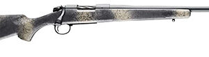 Bergara Rifles B14LM5113 B-14 Wilderness Ridge 7mm PRC 3+1 22" Threaded, Sniper Gray Cerakote Barrel/Rec, SoftTouch Woodland Camo Synthetic Stock, Omni Muzzle Brake