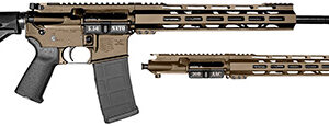 Diamondback DB1721K061 DB15 Combo 5.56x45mm NATO & 300 Blackout 16" 30+1, FDE Carbon Rec/12" M-LOK Handguard, Black Magpul Carbine Stock & Grip, Includes 2 Uppers