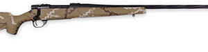 Weatherby VHH223RR6B Vanguard Outfitter 223 Rem 5+1 24" Threaded/Spiral Fluted, Graphite Black Barrel/Rec, Tan with Brown & White Sponge Synthetic Stock, Accubrake Muzzle Brake, Adj. Trigger