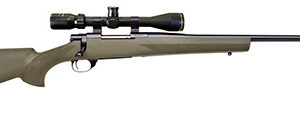Howa HGP27MMPRCG M1500 Gamepro Gen2 7mm PRC 5+1 22", Blued Barrel/Rec, Green Fixed Hogue Pillar-Bedded Overmolded Stock, Includes Nikko Stirling 4-12x40mm Scope