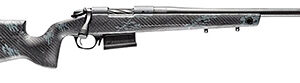 Bergara Rifles B14LM751CF B-14 Crest 300 Win Mag 5+1 22" Sniper Gray Cerakote #5 Contour Threaded Barrel, Sniper Gray Cerakote Steel Receiver, Black & Gray Sponge Fixed Carbon Fiber Stock