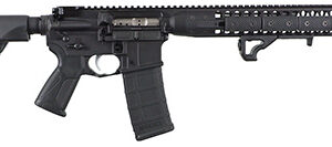 LWRC ICDIR35B16L Individual Carbine Direct Impingement 350 Legend 5+1 16.10" Threaded, Black, Ambi Rec, M-Lok Handguard, 6 Position Stock, OEM Ultra Combat Grip, Angled Fore Grip