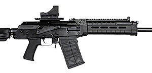 JTS Shotgun M12AKT2.1 M12AK T1 12 Gauge Semi-Auto 5+1 (2.75") 3" 18.70" Chrome-Lined Barrel, Black, M-Lok Handgaurd, Fixed Stock, Adj. Gas Block, 3 Chokes, Includes Red Dot