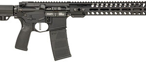 Patriot Ordnance Factory 02045 Minuteman  5.56x45mm NATO 30+1 13.75" Black Steel Threaded Barrel, Black Anodized Aluminum Receiver, 13" Renegade Rail Handguard