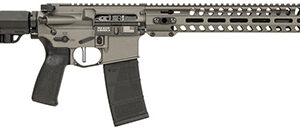 Patriot Ordnance Factory 02046 Minuteman  5.56x45mm 30+1 13.75" Black Steel Threaded Barrel, Tungsten Cerakote Receiver, 13" Renegade Rail Handguard