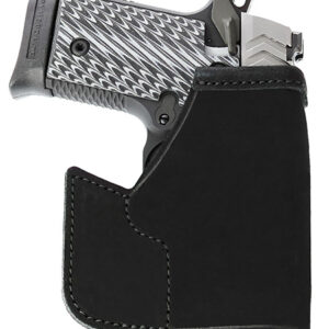 Galco PRO608B Pocket Protector  Black Leather Fits Sig P238 Fits Springfield 911/Diamondback DB Ambidextrous