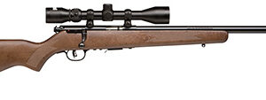 Savage Arms 96222 93R17 GVXP 17 HMR Caliber with 5+1 Capacity, 21" Barrel, Matte Blued Metal Finish, Satin Hardwood Stock & AccuTrigger Right Hand (Full Size) Includes 3-9x40mm Scope