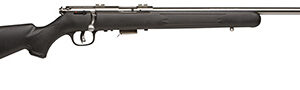 Savage Arms 91700 93 FSS 22 WMR Caliber with 5+1 Capacity, 21" Barrel, Matte Stainless Metal Finish, Matte Black Synthetic Stock & AccuTrigger Right Hand (Full Size)