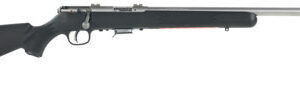 Savage Arms 96703 93R17 FVSS 17 HMR Caliber with 5+1 Capacity, 21" Heavy Barrel, Matte Stainless Metal Finish, Matte Black Synthetic Stock & AccuTrigger Right Hand (Full Size)